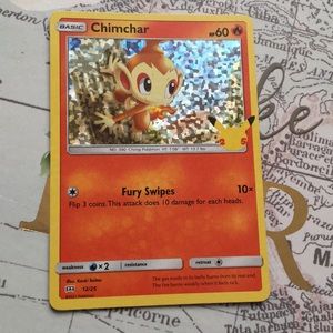 Two Chimchars, one holographic one non.